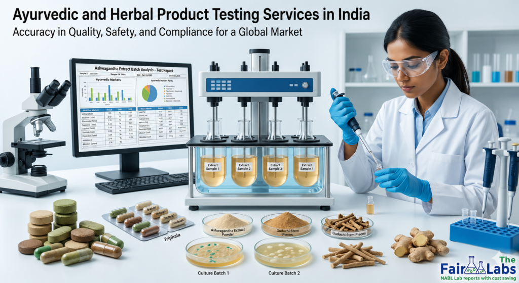 Ayurvedic and herbal products testing