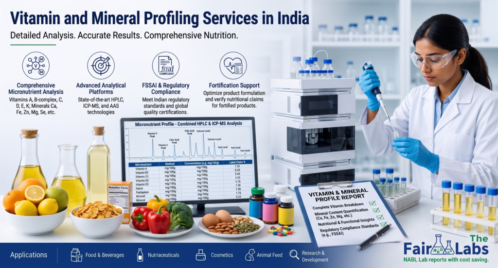 vitamin and mineral profiling testing in india